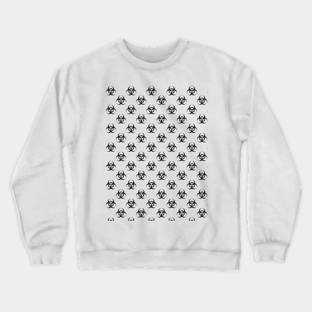 biohazard symbol pattern Crewneck Sweatshirt by goatboyjr